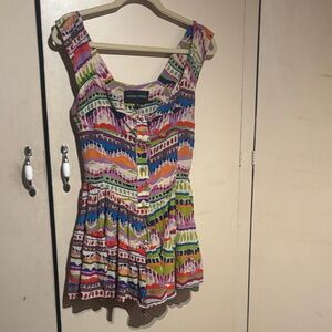 Vanessa Mooney Colorful Patterned Dress